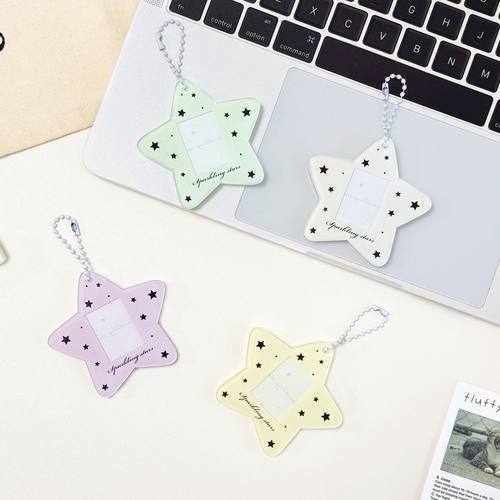 原创ins简约一寸星星证件照卡套