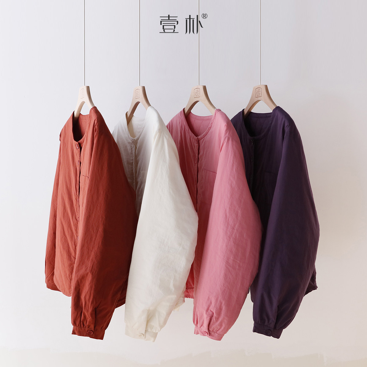 秋冬新款圆领夹棉加厚小奶皮小棉衣 百搭保暖外套上衣 5SP593