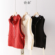 马甲背心上衣 5168TK 胸围124 刀切棉夹棉加厚连帽菱格 衣长63