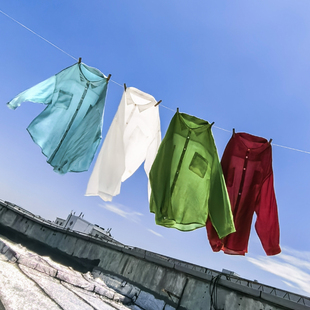 文艺彩扣翻领苎麻衬衫薄款防晒衫上衣 5SP562【胸围122 衣长69-75