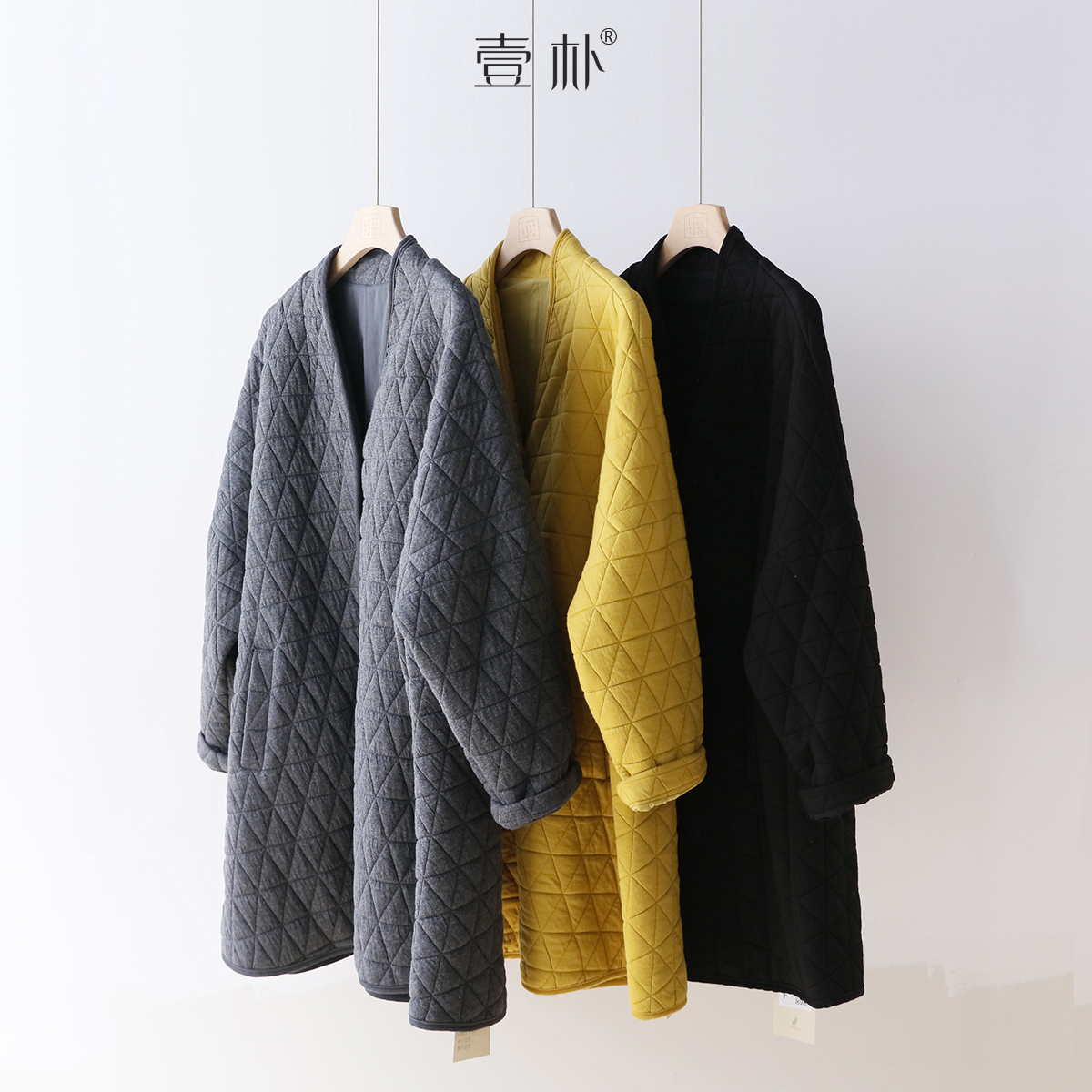 长款刀切棉风衣 秋冬新款夹棉加厚棉衣外套棉服上衣 5180TK