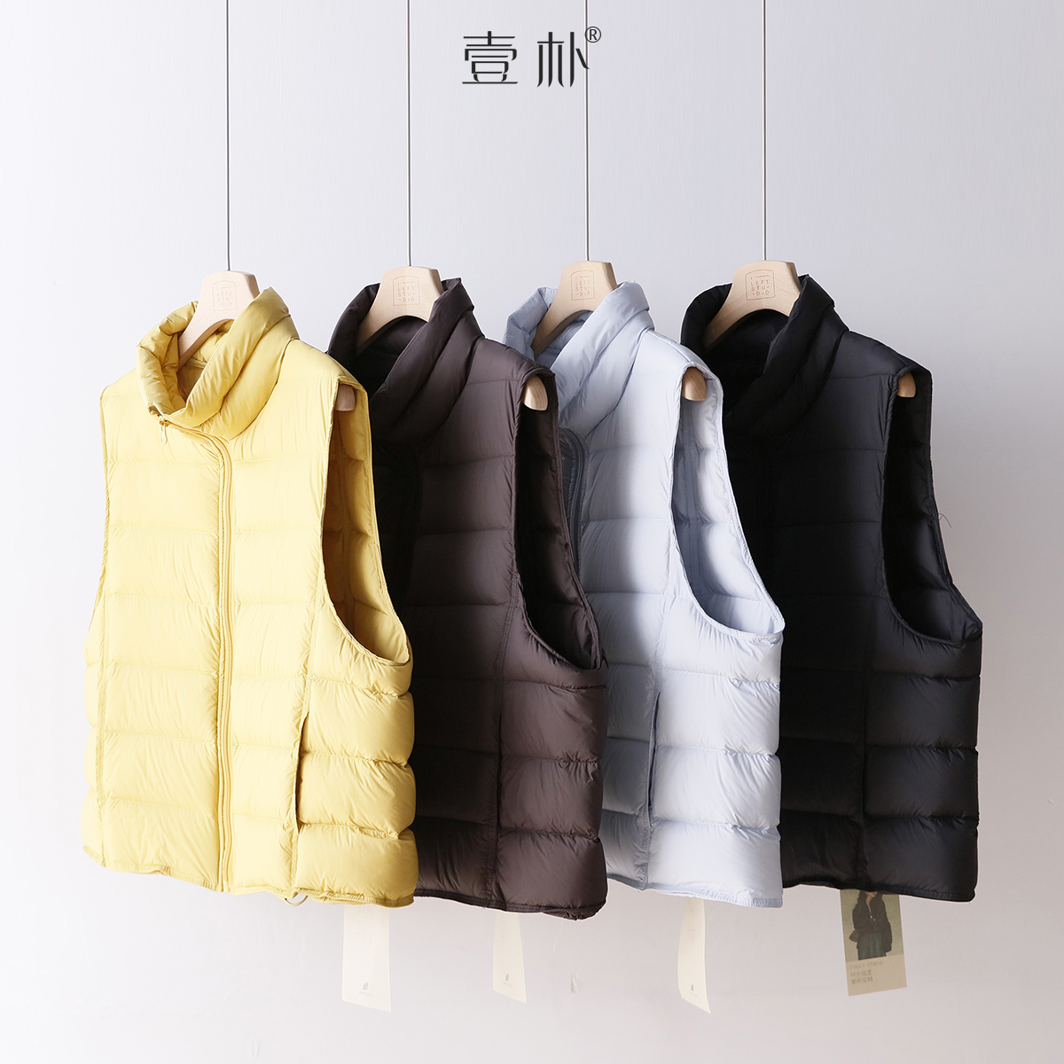 无品牌老钱风短款立领