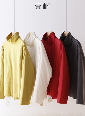 冬季新款堆堆高领夹棉加厚小棉衣 宽松棉服上衣 4SP313-1