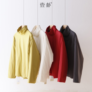4SP313 冬季 宽松棉服上衣 堆堆高领夹棉加厚小棉衣 新款