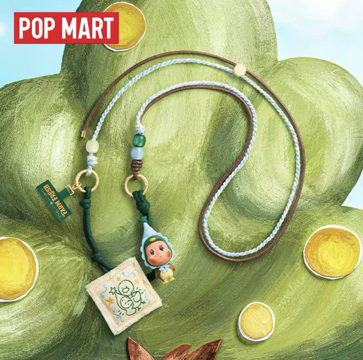 POPMART泡泡玛特 星星人农场系列长挂绳盲盒周边斜挎手机链礼物图片