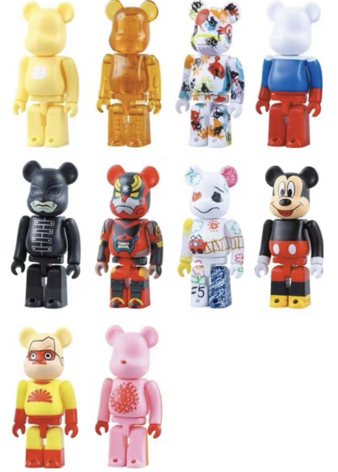 bearbrick 17代 积木熊be@rbrick 17代 米奇 果冻 盲盒确认款 模玩/动漫/周边/娃圈三坑/桌游 潮玩盲盒 原图主图