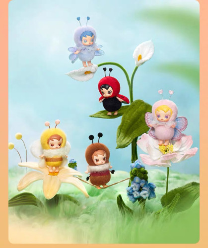 POPMART泡泡玛特Baby Molly虫虫漫游系列搪胶毛绒挂件盲盒