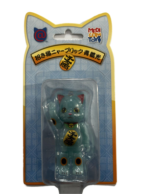 招财猫板卡100%系列 吊卡bearbrick 网红摆件 潮玩