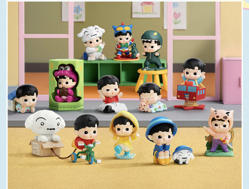 POPMART泡泡玛特HACIPUPU × 蜡笔小新在春日部的一天手办盲盒礼
