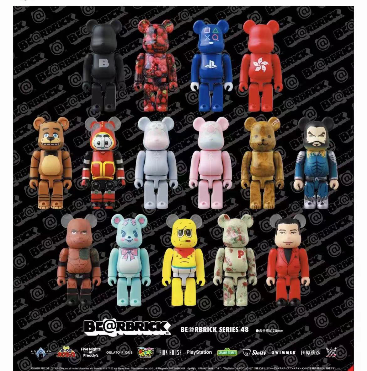 【现货】be@rbrick 48代 100% bearbrick48代 积木熊潮玩公仔摆件