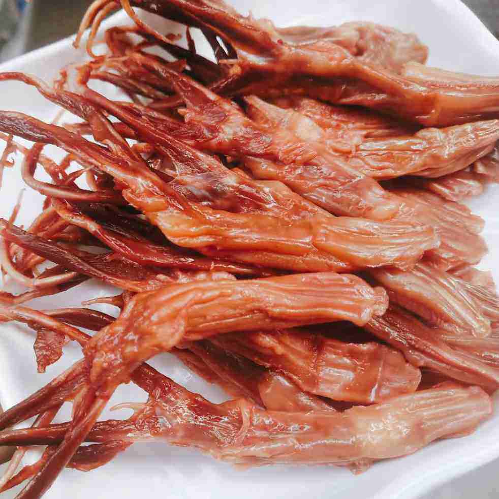 修文生鸭舌温州特产酱香鸭舌原味腊鸭舌头生鲜鸭舌净重500g
