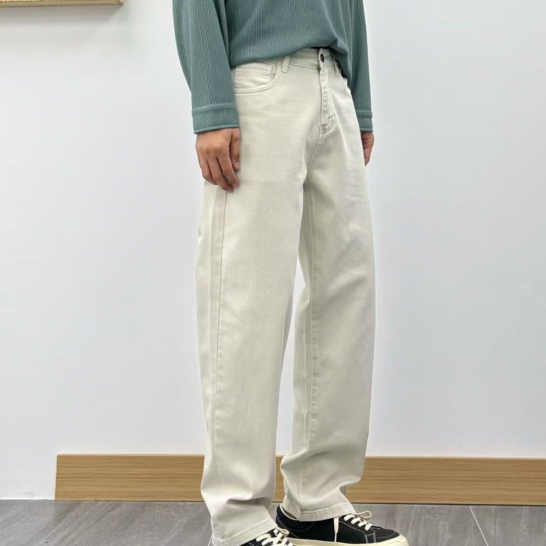 2026新款男士彩棉直筒牛仔裤春季潮流休闲百搭长裤亲肤透气