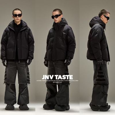 2025男士冬季结构连帽短款羽绒服