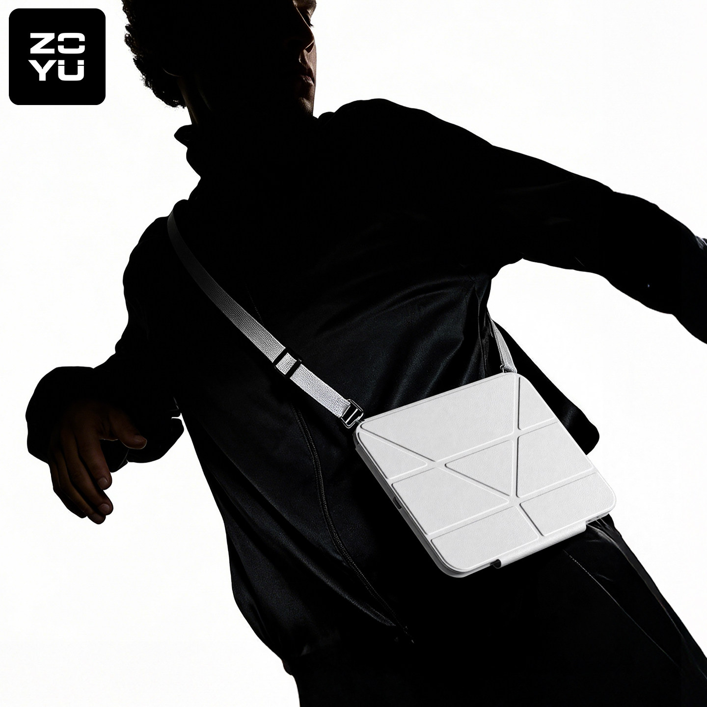 可背挂绳air7保护壳滑轨抽拉拆分air654斜挎肩带苹果ipadpro11平板保护套y折旋转支架pro234环绕防摔透明后壳