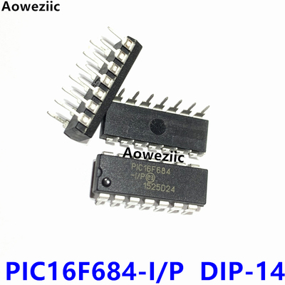 PIC16F684-I/P PDIP-14微控制器IC 8位 20MHz 3.5KB（2K*14）闪存