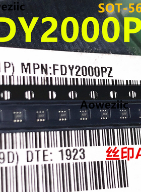 10个 FDY2000PZ SOT-563-6 丝印AKF 2个P沟道 20V 350mA 场效应管