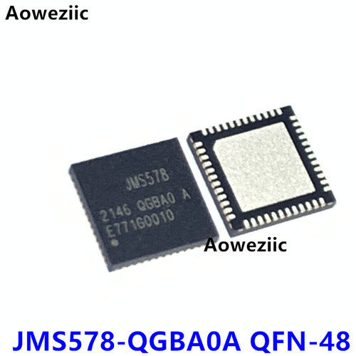 1个 JMS578-QGBA0A QFN48 JMS578 微控制器芯片USB转SATA控制芯片