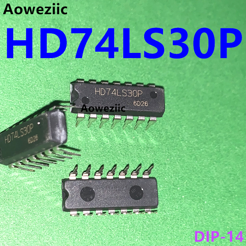 HD74LS30P DIP-14 直插 74LS30 8输入正与非门 双列集成电路 进口