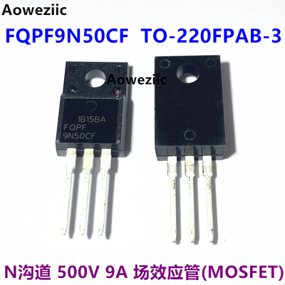 FQPF9N50CF TO-220FPAB-3 9N50 N沟道 500V 9A 场效应管(MOSFET)