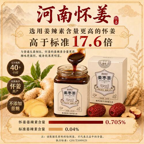 遇倪相伴女性姜枣茶膏不加糖