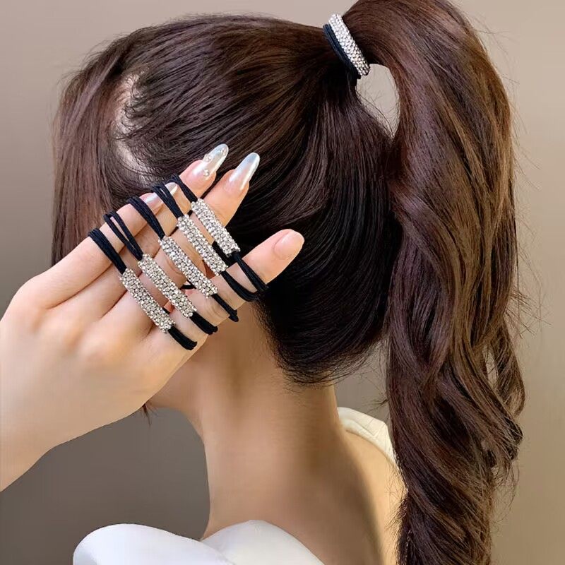 头绳发饰发绳气质超闪发圈水钻扎马尾高弹力扎头发小皮筋ins风,饰品/流行首饰/时尚饰品新,发饰,淘宝优惠券,粉丝福利购,淘宝优惠卷
