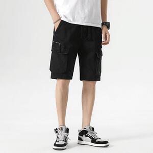 9386P46 新款工装短裤男宽松5分裤直筒年夏季百搭男士休闲中裤潮图片