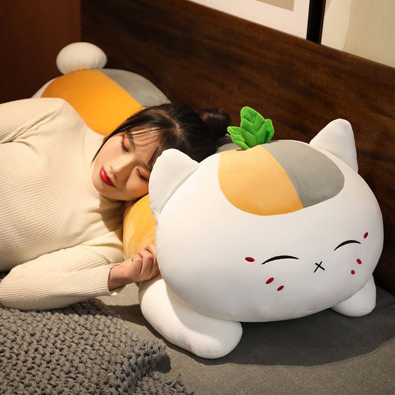 娘口三三夏目友人帐猫咪老师公仔女孩睡觉长条娃娃大抱枕陪睡玩偶