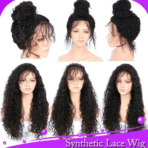 仿胎毛宝宝发60cm baby hair lace wig小卷高温丝蕾丝哑光头套