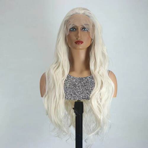 长款自由分大卷前蕾丝整顶假发头synthetic front lace wig
