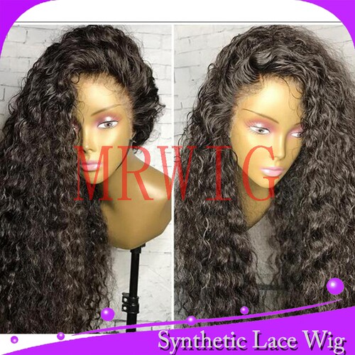 小卷Afro curly  front lace wig半手工蕾丝假发180%欧美假发头套