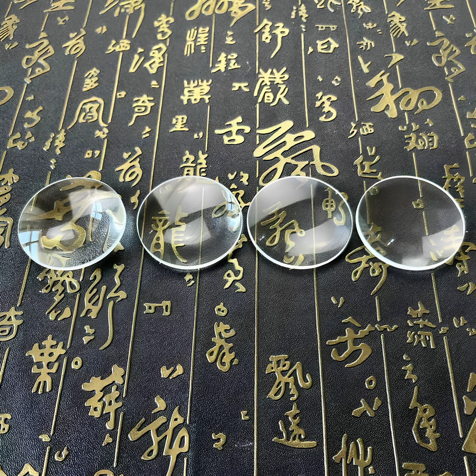 50mm放大镜片上课学习教材玻璃凸透镜10倍物理实验聚焦取火包邮