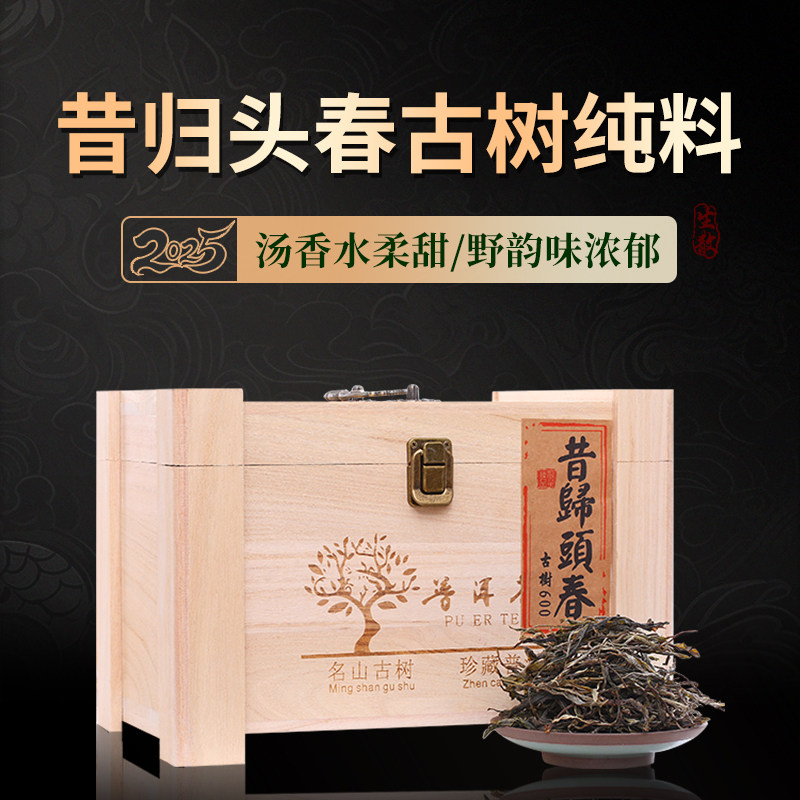 2025年昔归古树头春普洱茶生茶