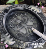 melody弥桠原创金属创意烟灰缸个性 潮流客厅办公室防飞灰居家网红