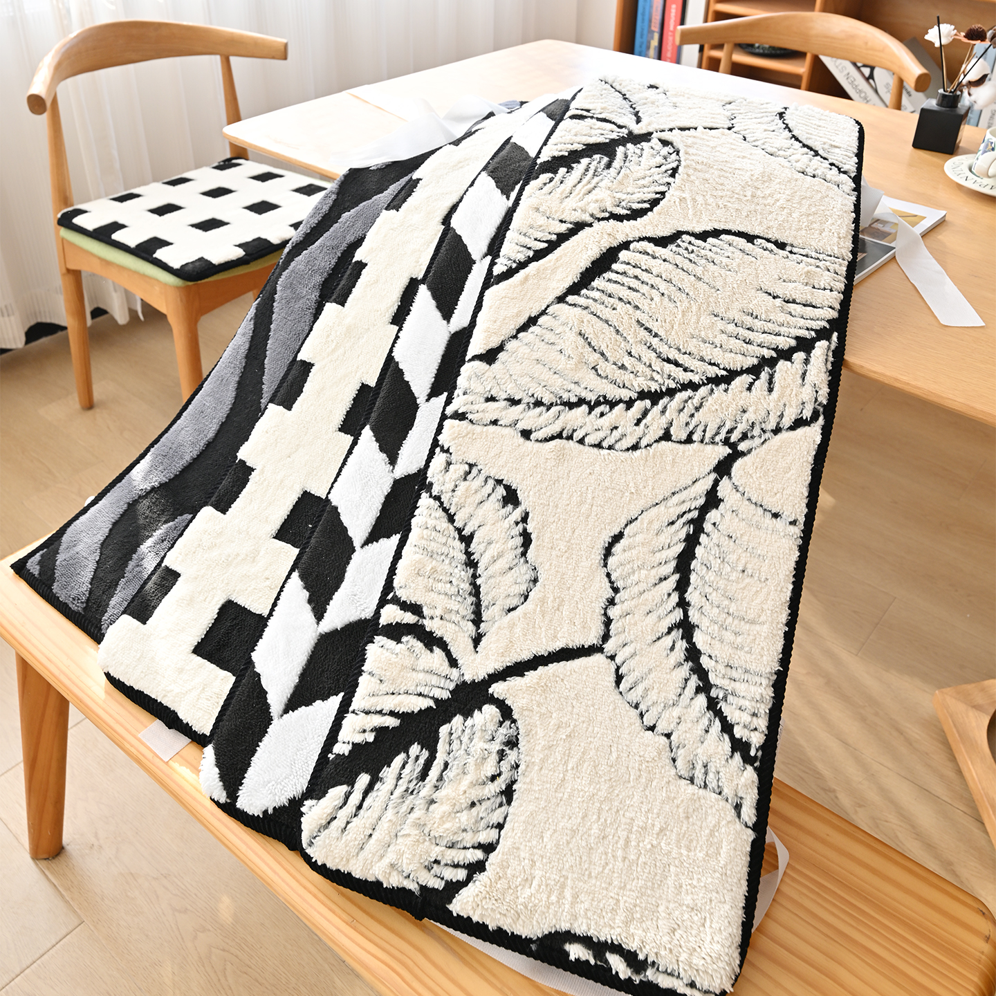 餐桌椅垫长条长凳垫椅垫换鞋凳垫子长方形卡座垫子坐垫定制