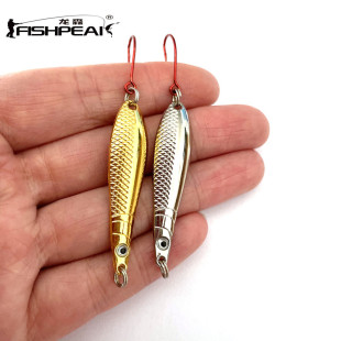 FISHPEAK水妖马口白条翘嘴亮片1.5克2.5克3.5克路亚饵微物溪流单