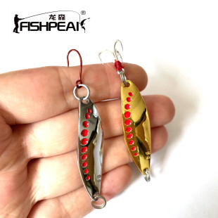 FISHPEAK水蛭亮片路亚饵远投专用假饵单钩血槽钩三本钩翘嘴鲈鱼