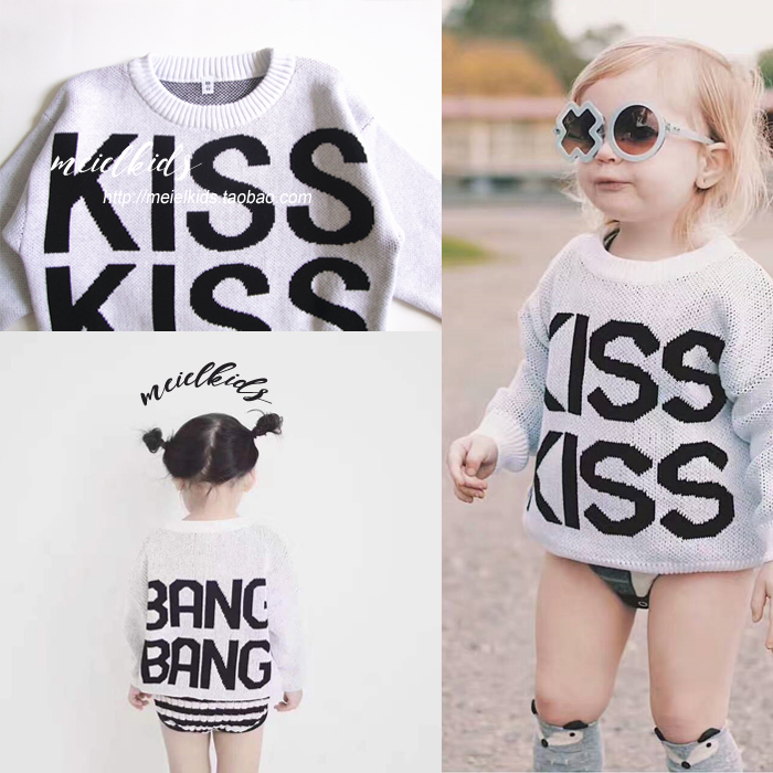 INS±¬¿î³±ÅÆ2018ÇﶬװпîÄÐÅ®¶ùͯKISS×ÖĸÌ×ͷëÒ±¦±¦ÕëÖ¯ÉÀ