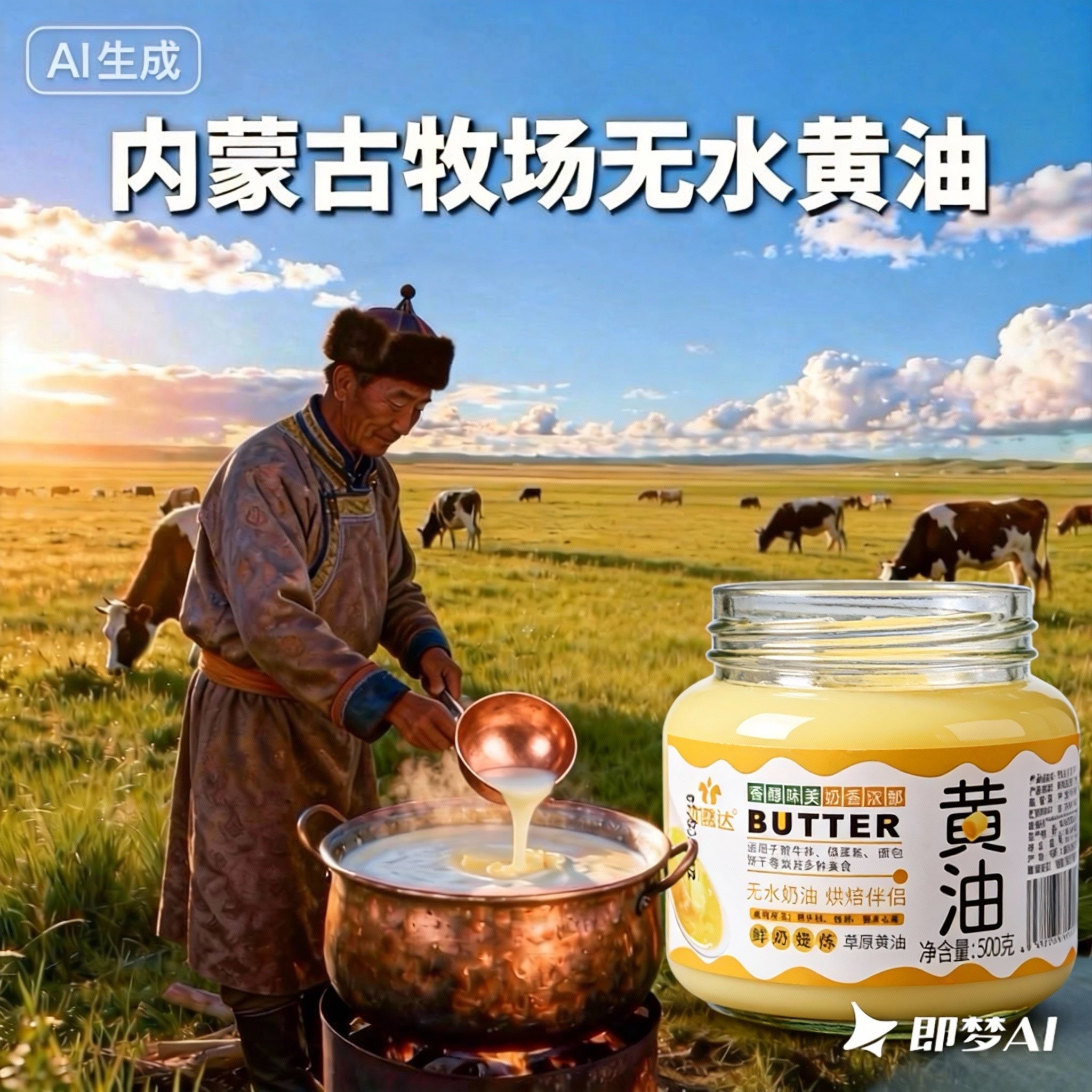 内蒙古草动物黄油烘焙家用煎牛排专用饲无盐发酵原料食用酥油国产,粮油调味/速食/干货/烘焙,黄油,淘宝优惠券,粉丝福利购,淘宝优惠卷