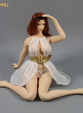 DM TOYS 1/6兵人女衣服薄纱晚礼服PH可动包胶人偶服装模型配件