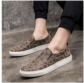 乐福鞋 男真皮英伦一脚蹬男鞋 透气百搭板鞋 秋季 复古懒人休闲皮鞋 潮