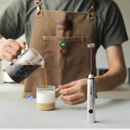 MHW-3BOMBER轰炸机电动奶泡器 拿铁咖啡拉花打奶泡器 手持奶泡机