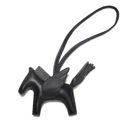 适用于爱马仕小马纯黑飞马挂饰包包挂件小飞马挂件汽车