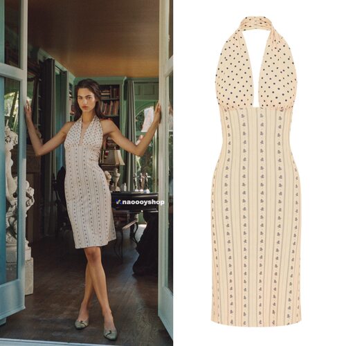 正品代购withjean法式波点连衣裙