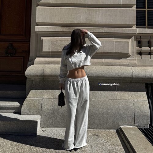 正品代购withjean老钱休闲风套装