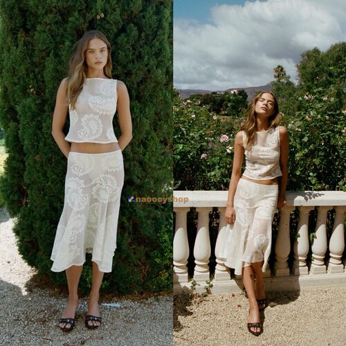 正品代购with白钩花蕾丝套装