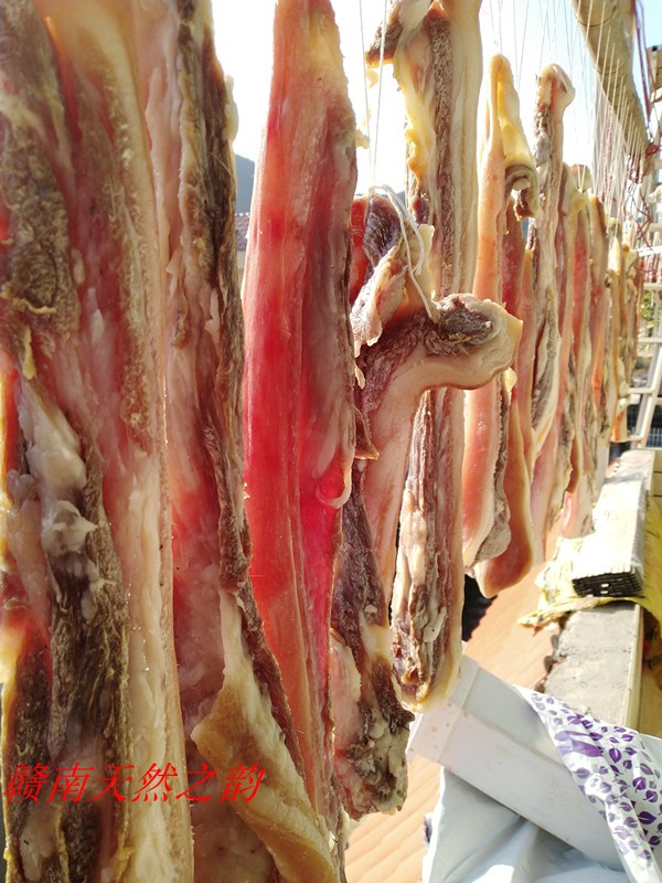 江西自制腊肉五花肉特产 土猪肉日晒风干咸肉腌制非烟熏包邮