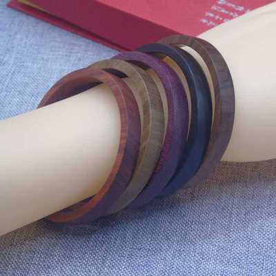 中国风手镯女款檀木贵妃款