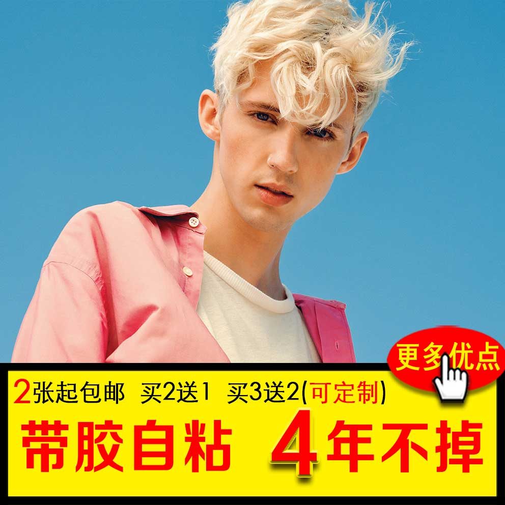 戳爷海报特洛耶希文troye sivan写真欧美明星宿舍墙画墙贴定制大