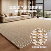 仿剑麻阳台地垫防潮免洗可裁剪大面积全铺地毯定制防猫爪飘窗垫