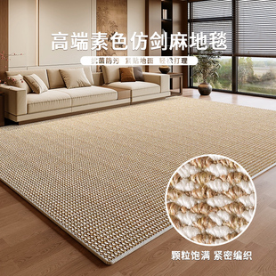 仿剑麻阳台地垫防潮免洗可裁剪大面积全铺地毯定制防猫爪飘窗垫